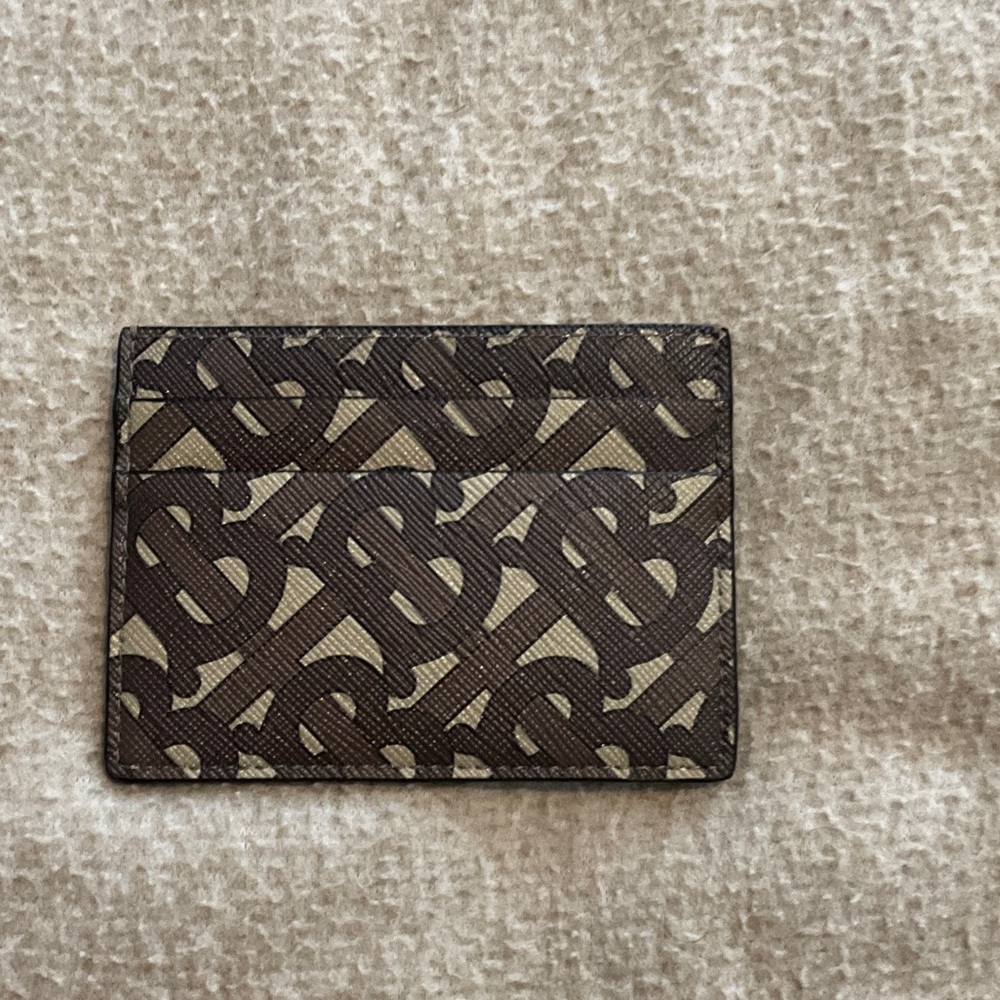 Burberry Black and Tan Monogram Card Holder - Picture 3 of 4